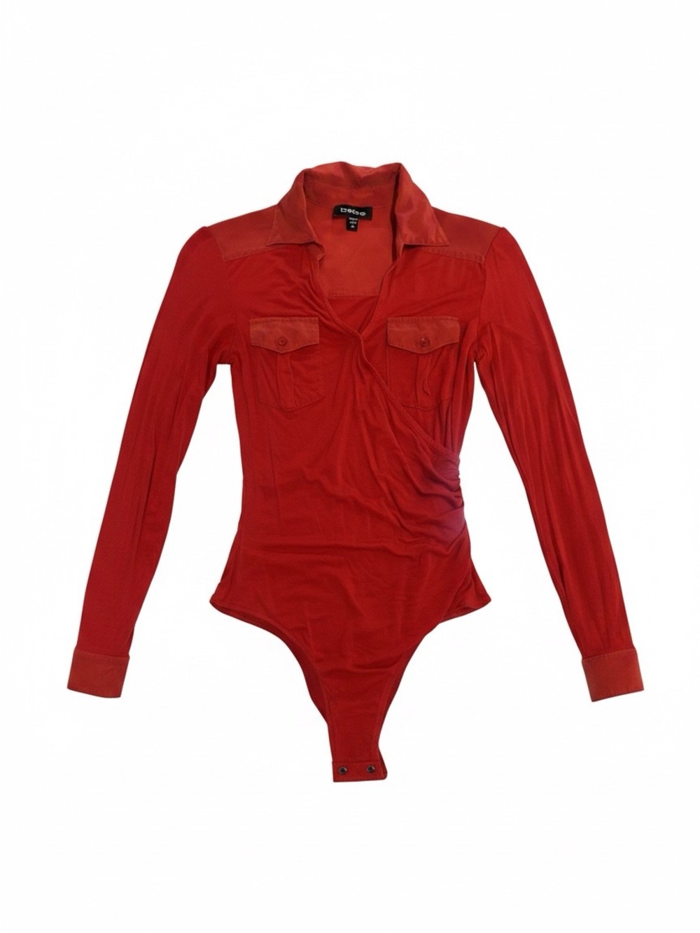 bebe Vibrant Red Girls' V-Neck Top